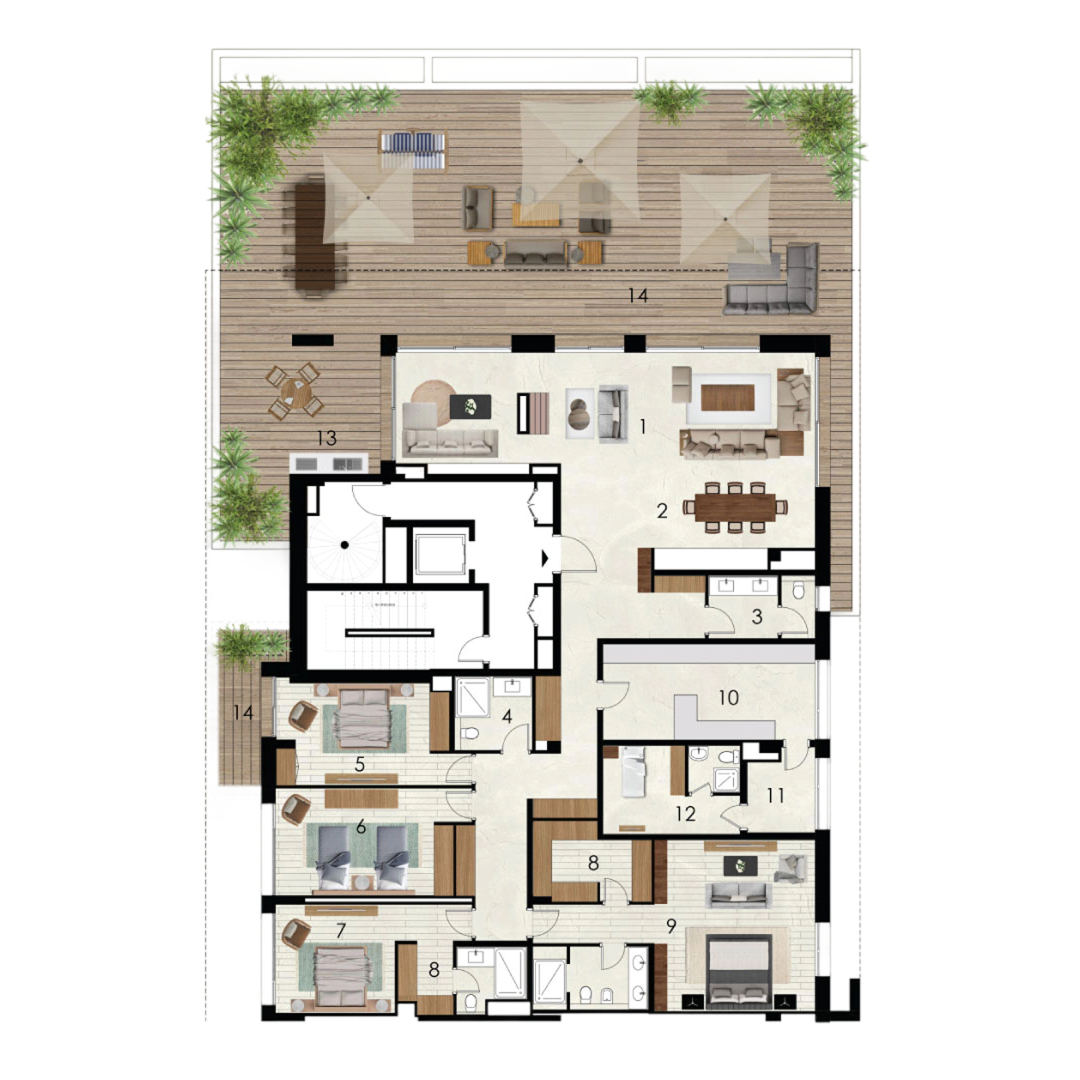 Plan Penthouse A